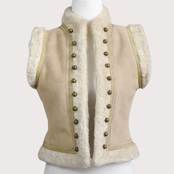 Club Monaco Jackets & Blazers - CLUB MONACO Vintage Vest Size XS Tan